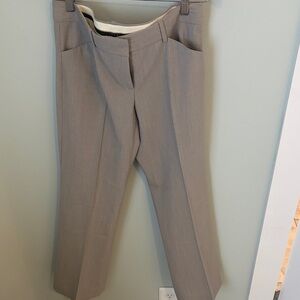 Theory Straight-Leg Trousers in Light Taupe